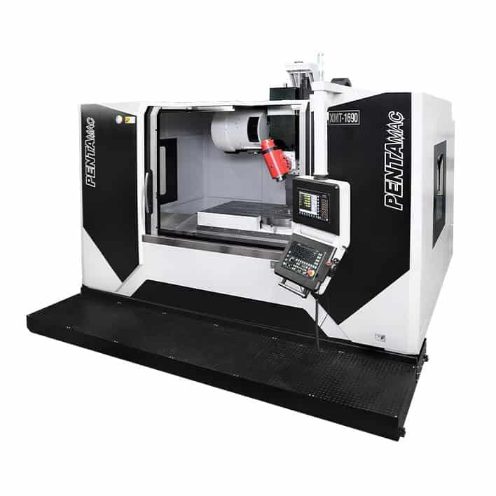 Precíziós CNC megmunkáló gép, modern technológiával és precíziós alkatrészgyártással.